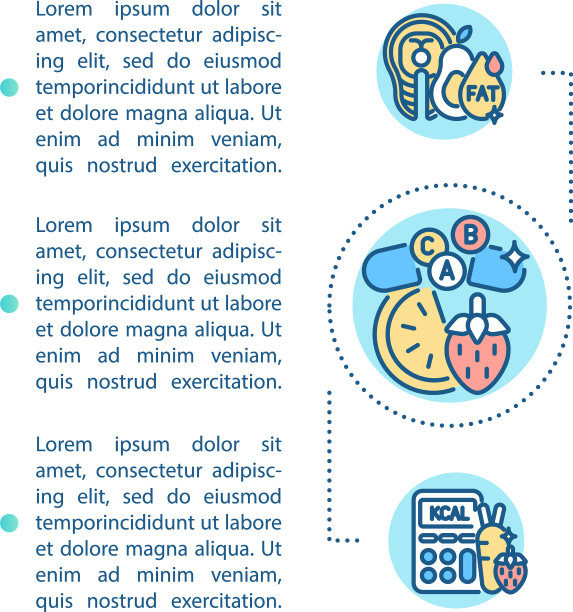健康营养概念图标与文字图片下载