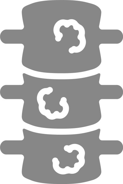 脊柱伴肿瘤灰色图标，骨肉瘤标志图片下载