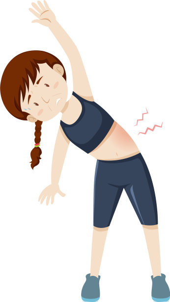 锻炼后肌肉疼痛的女性图片下载