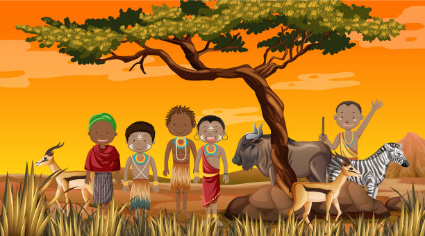 民族非洲部落在传统图片下载