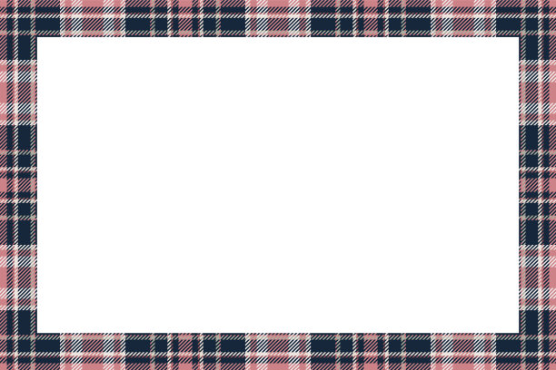 复古框苏格兰边界图案复古图片下载