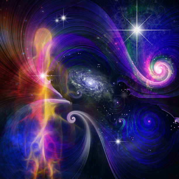 人的精神在生动多彩的宇宙中图片下载