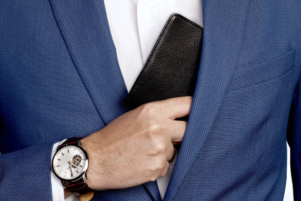 商人风格的西装和口袋图片下载