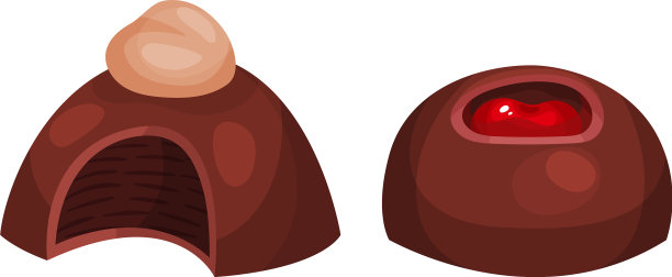 各种巧克力糖果或巧克力果仁糖图片下载