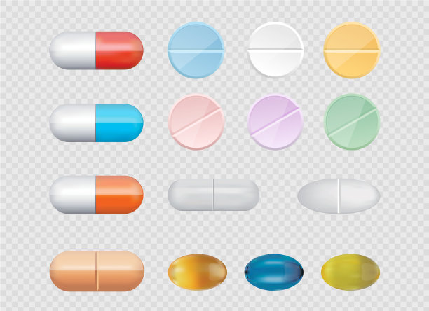 不同的药物片剂图片下载