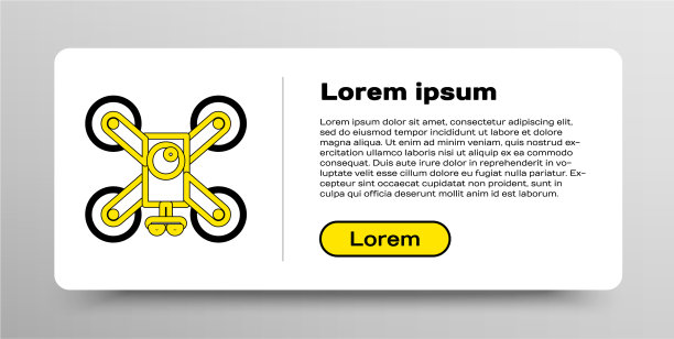 线无人机飞行与行动摄像头图标图片下载