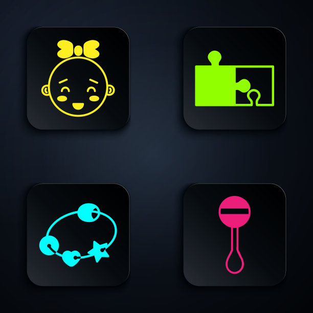 设拨浪鼓宝宝快乐小女孩的头图片下载