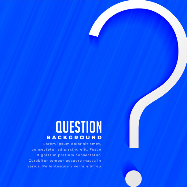 Web问号帮助和支持页面模板图片下载