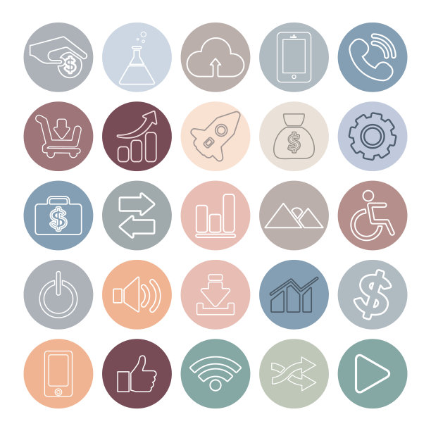 社交媒体图标图片下载