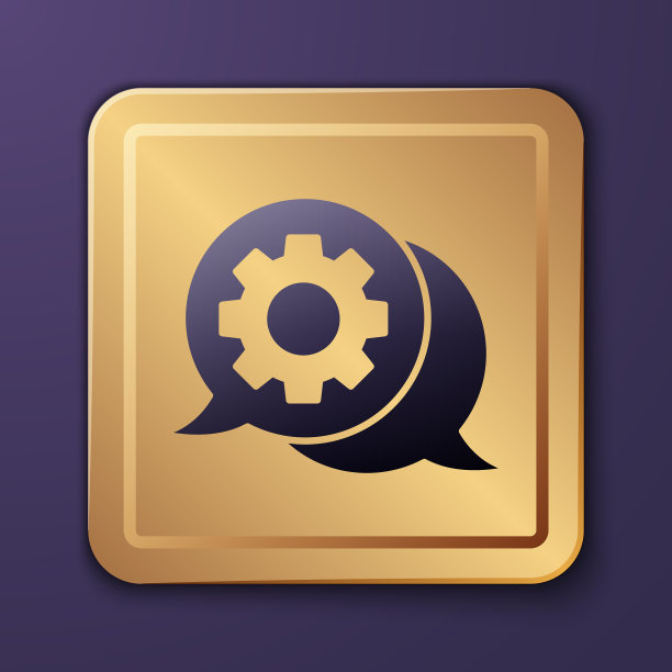 紫色语音泡泡聊天图标孤立在紫色上图片下载