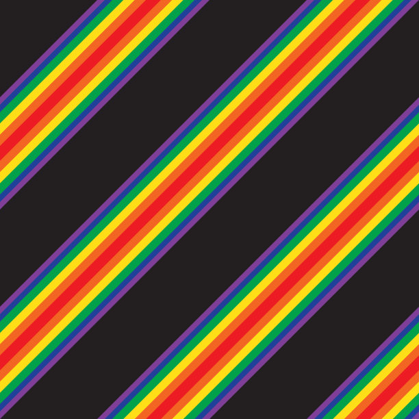 彩虹条纹无缝图案背景中图片下载