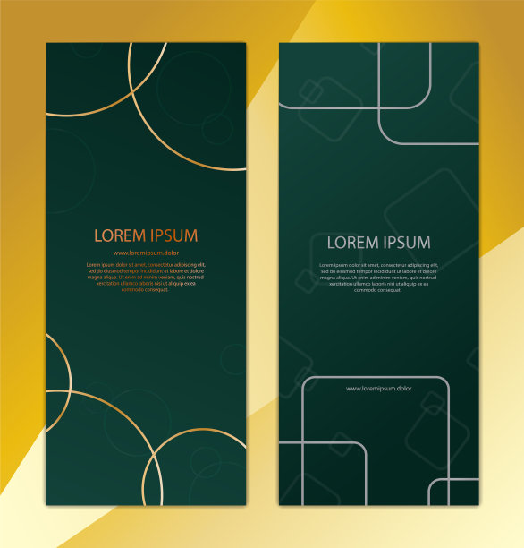 设置带有几何形状的深色横幅图片下载