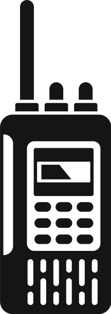 对讲机军事图标简单风格图片下载