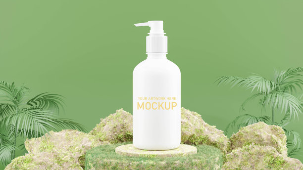 模型品牌的化妆品的3d渲染图片下载