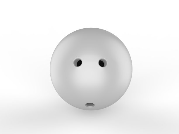 空白保龄球和保龄球瓶模型。图片下载