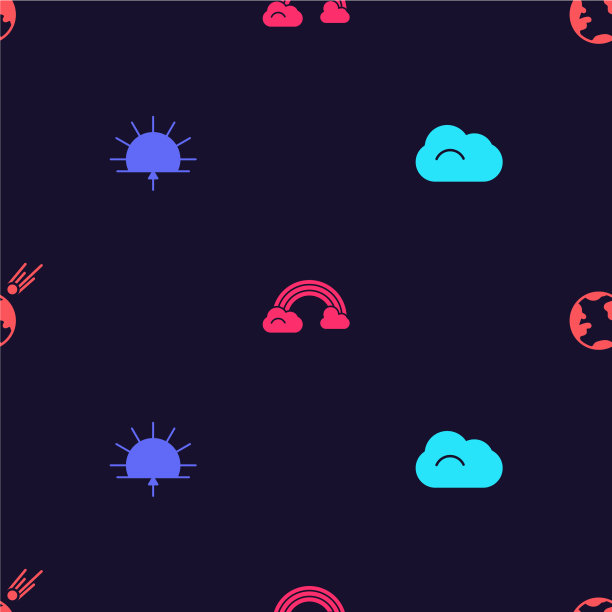 日落云日出彩虹与云彩和彗星图片下载