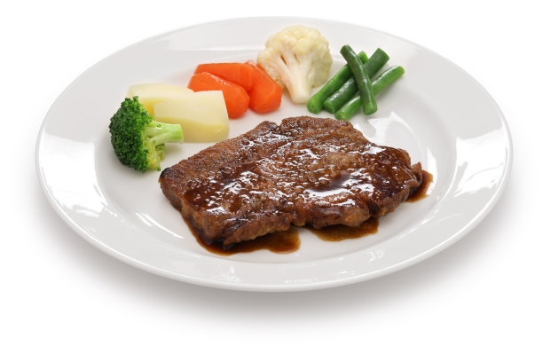 煎去骨猪排图片下载