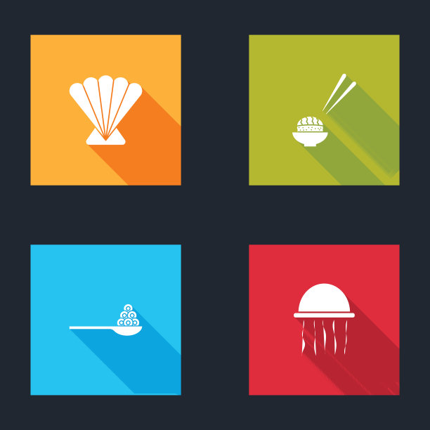 将扇贝、海贝、寿司鱼子酱放在匙内图片下载