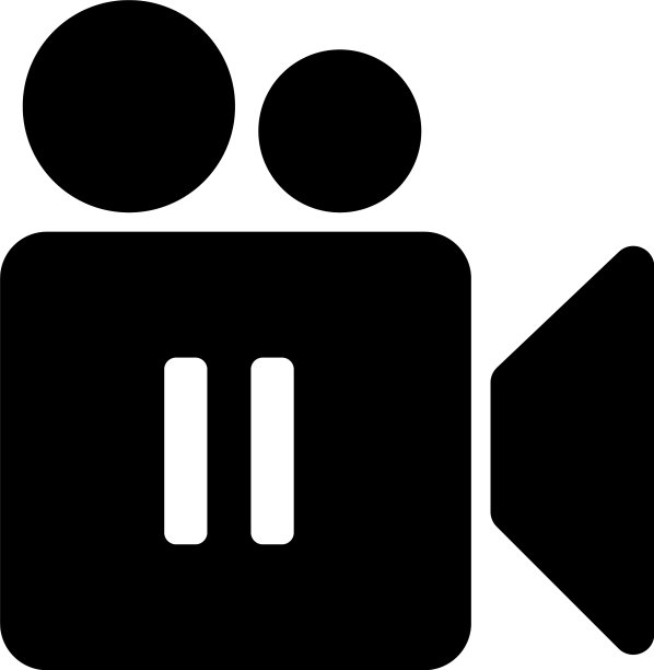 摄像机图标暂停图标隔离图片下载