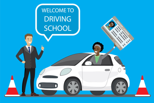 快乐的卡通非裔美国女性静坐图片下载