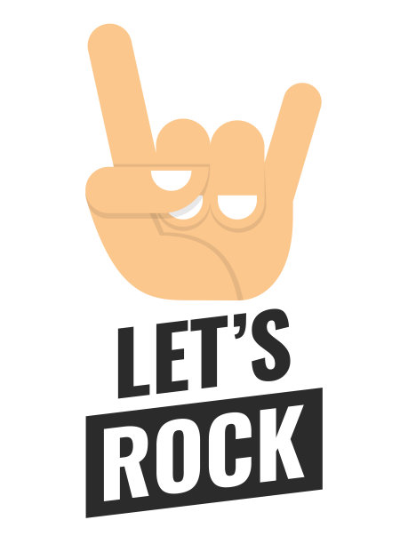 让我们摇滚海报。矢量排版为摇滚节或音乐会设计的报价。可印在t恤、箱包、海报、请柬、卡片等上。图片下载