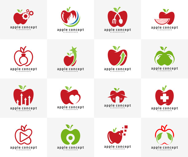 设置苹果标志设计模板水果苹果图片下载