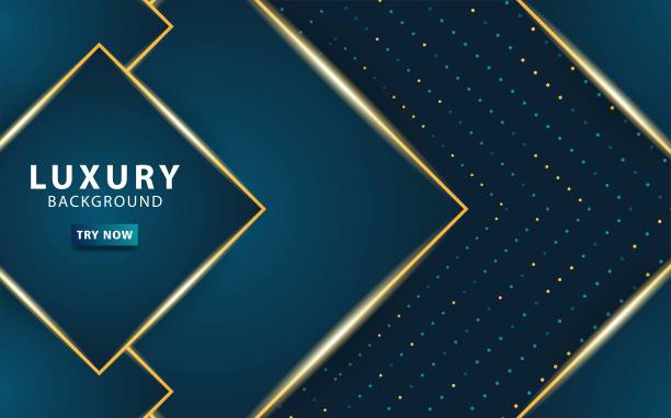 豪华溢价深蓝色抽象叠加层背景。图片下载