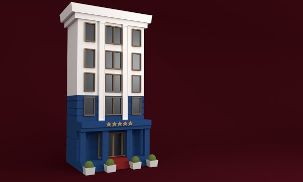 酒店。3 d渲染图片下载