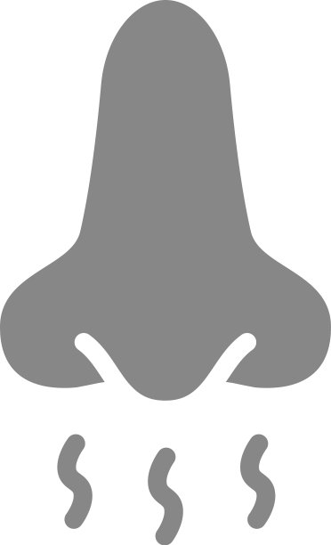 鼻子和嗅觉灰色图标呼吸嗅觉图片下载