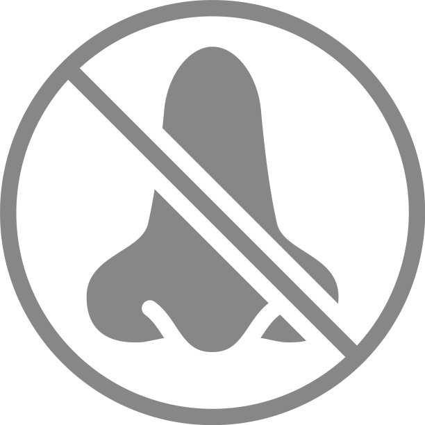 鼻子用禁止标志灰色截肢图片下载