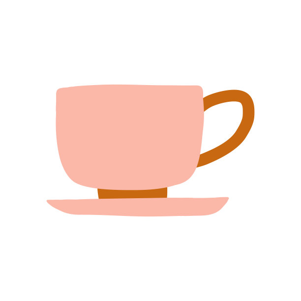 茶杯或马克杯与茶图标插图元素。图片下载