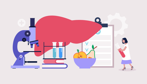 肝脏病学概念素材图片