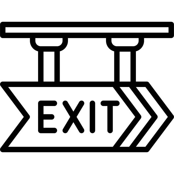 出口标志图标，停车场相关矢量图片下载
