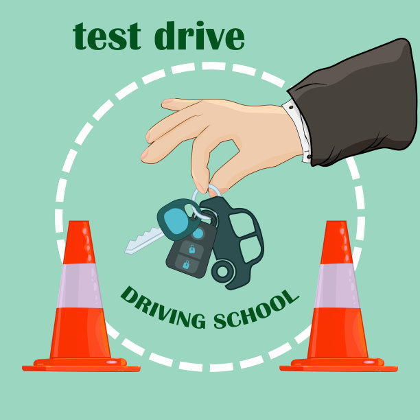 手里拿着车钥匙。一手拿着车钥匙。测试驱动的概念。图片下载