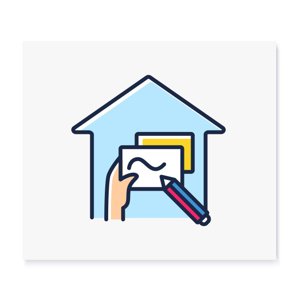 灵活的时间表颜色线图标图片下载