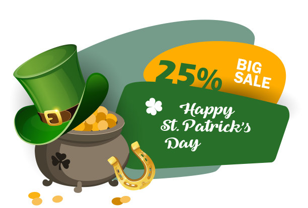 圣帕特里克节折扣图片下载