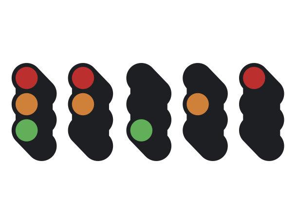 交通灯图标组图片下载