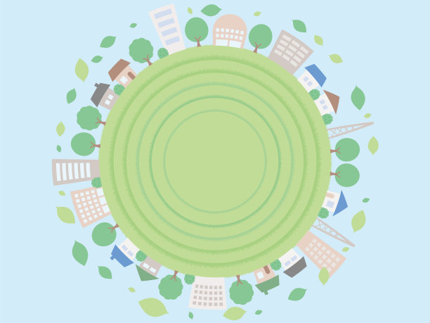 初夏的城市风景的简单背景图。图片下载