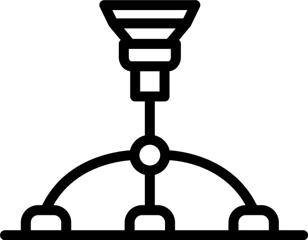 Holder三脚架图标轮廓风格图片下载