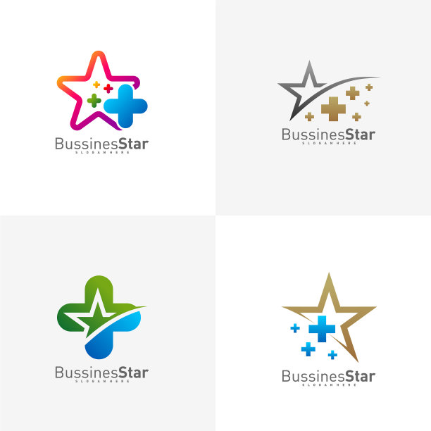 设定明星医疗标志模板设计理念图片下载