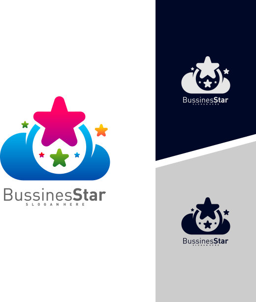 云星标识模板设计概念创意图片下载
