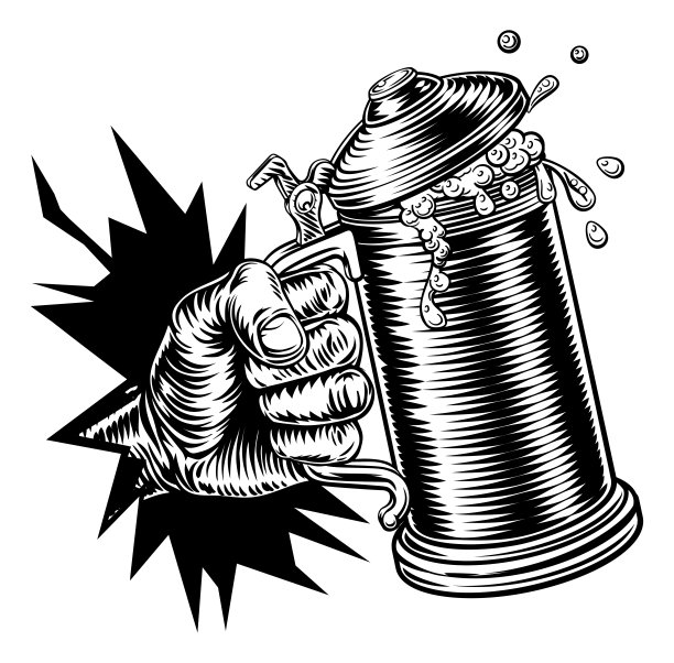 德国啤酒节品脱大酒杯图片下载