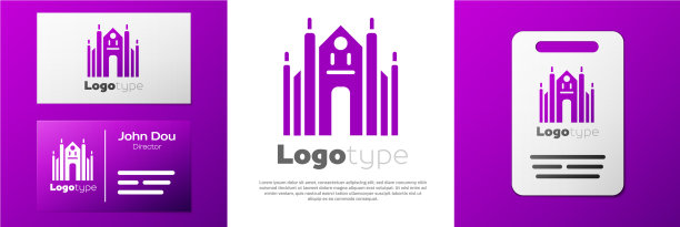 标志类型米兰大教堂或米兰大教堂的图标图片下载