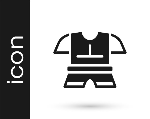 黑色防弹衣图标孤立在白色背景上图片下载