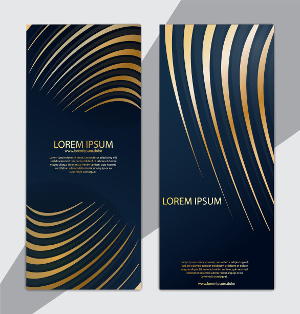 设置带有几何形状的深色横幅图片下载