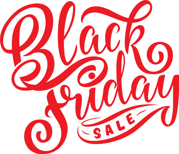 黑色星期五促销手绘字体图片下载
