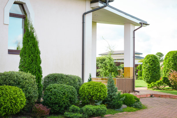 美丽的乡村别墅和花园图片下载