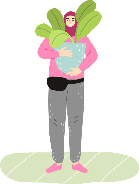 年轻微笑的穆斯林妇女戴着头巾和运动图片下载