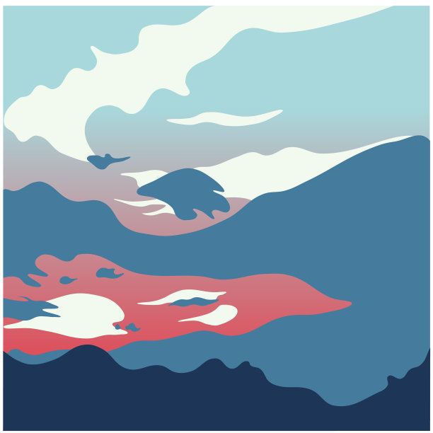 多云的日落图片下载