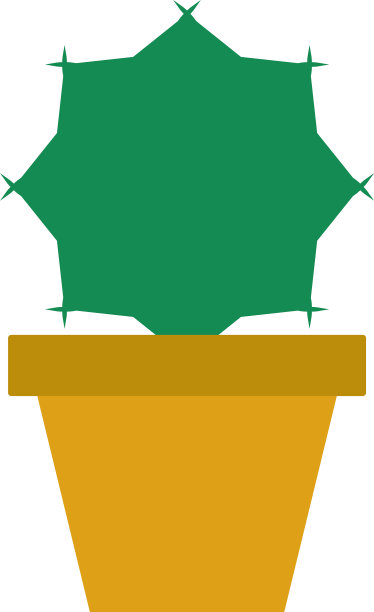 仙人掌图标平面设计图片下载